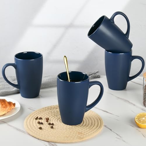 BYCNZB 20oz Extra Large Ceramic Tall Coffee Mugs Set for Coffee Tea