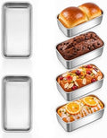 P&P CHEF Stainless Steel Mini Bread Loaf Pans, 6.3 x 3.5 Inch