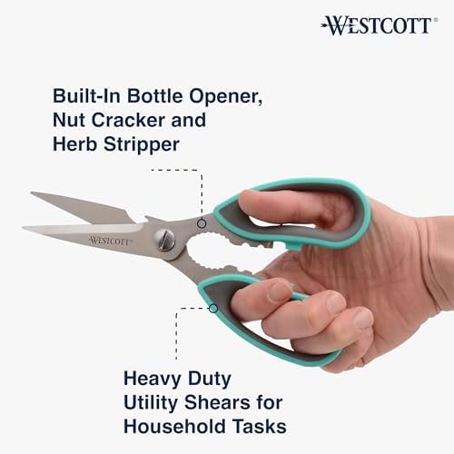 Westcott Titanium-Bonded Kitchen Shears - 8.5-Inch Durable and