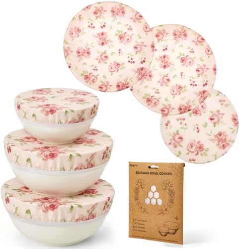 Anpro 3PCS Reusable Beeswax Bowl Covers
