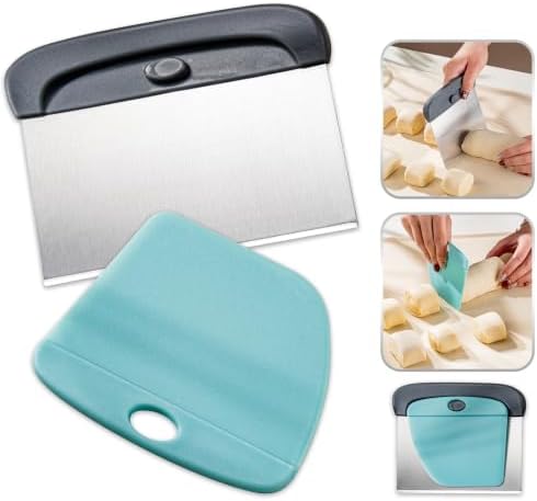 2 in 1 Dough Scraper and Bench Cutter for Kitchen Baking