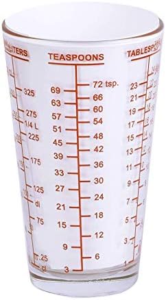 Kolder Mix N Measure Glass, Multi-Purpose Liquid and Dry Measuring