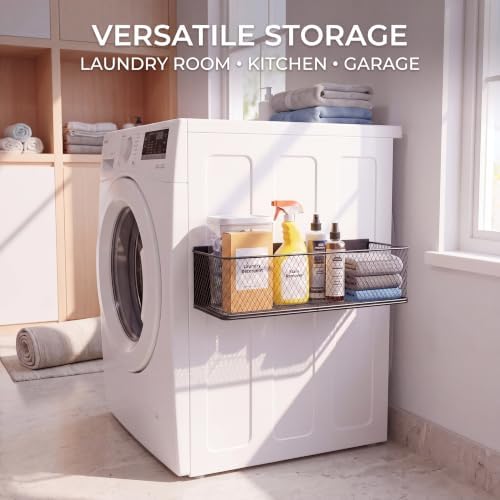 FoldTier Magnetic Fridge Basket, 13.8 x 3.1 x 4.9 Inch