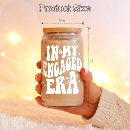 Coolife 16 oz Engaged Era Cup, Engagement Gifts for Women Her Fiance