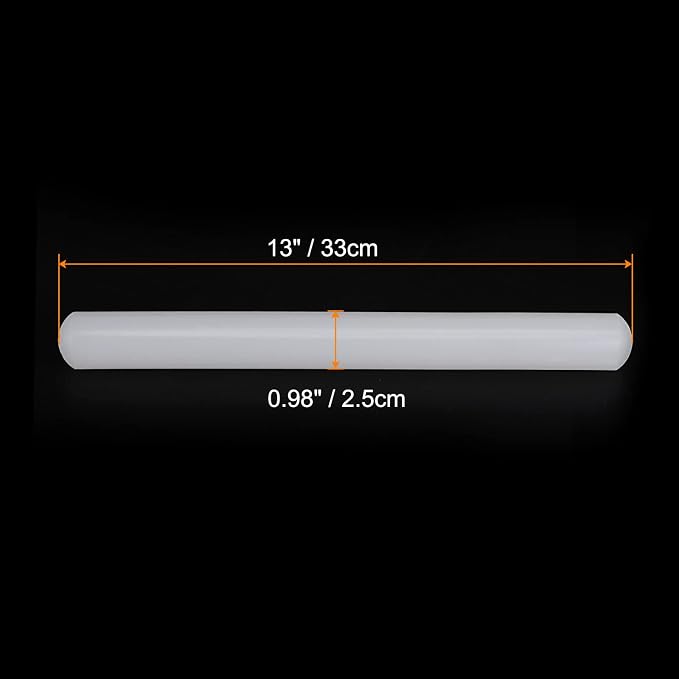 HARFINGTON 13 Inch x 0.98 Inch PP Plastic Non-Stick Fondant Rolling Pin - Image 2