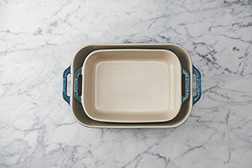 Staub 2-Pc Ceramic Baking Dish Set, Turquoise