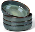 E-far Stoneware Pasta Bowls Set of 4, 35oz Double Reactive Glaze
