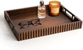 Serving Tray for Coffee Table Decor, 16.7" Decorative Ottoman Tray