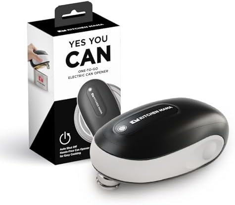 Kitchen Mama One-To-Go Electric Can Opener, White