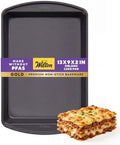 Wilton Gold Non-Stick Oblong Baking Pan, Made Without PFAS, 13 x 9 in.