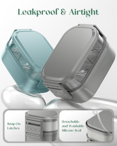 Bento Lunch Box, 65 oz 3-Tier Stackable Lunch Container, Adjustable