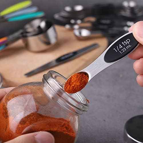 Measuring Cups and Spoons Set of 17 Double Sided Magnetic Measuring Spoons