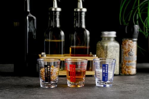 New Talent plastic Measuring cup Shot Glass set of 3pcs, Shot Glasses