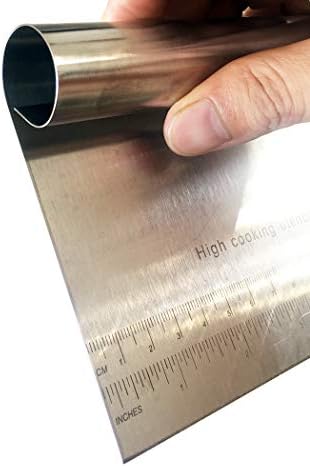 Stainless Steel Dough Pastry Scraper Cutter Chopper with Measuring