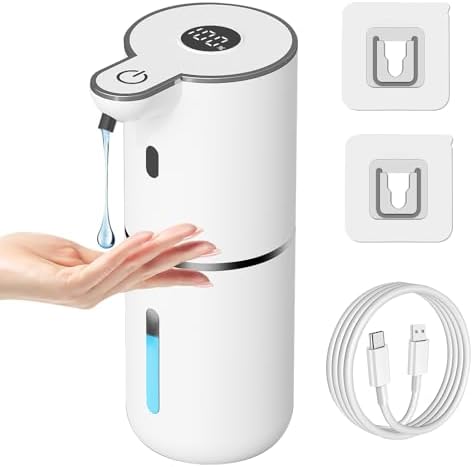 OHIFAST Automatic Touchless Soap Dispenser, 12.8oz/380mL, White