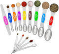 Wildone Stainless Steel Magnetic Measuring Spoons with Strong Magnets