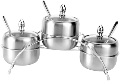 Stainless Steel Spice Rack Organizer Set, European Style Condiment