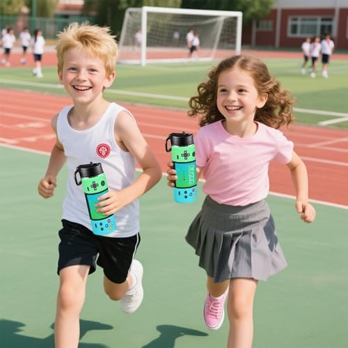 Personalized Game Water Bottle for Boys, 18oz