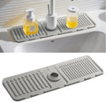 Faucet Mat for Kitchen Sink, Silicone Faucet Handle Drip Catcher Tray