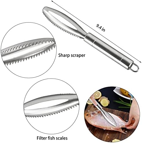 Openfly Fish Scaler Tool, Stainless Steel Fish Scaler Remover Fish