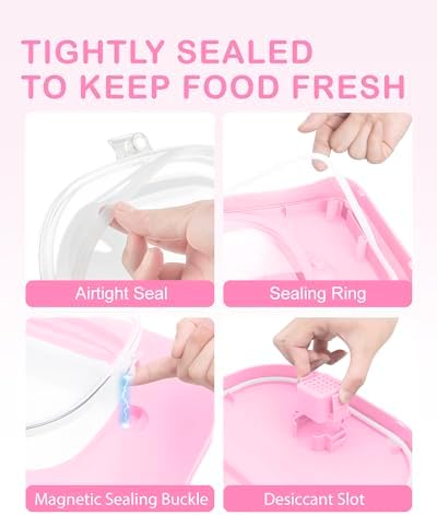 10-13 Lbs Airtight Dog Food Storage Container,Collapsible Pet Food