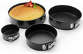 SHIKORI Cake Pan Set for Baking, Non-Stick Springform Pans Set of 4