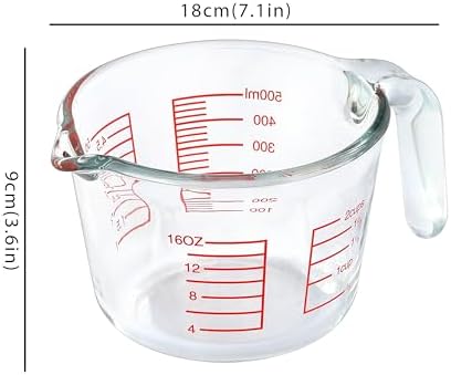 Glass Measuring Cup For Baking and Cooking, Apartment Kitchen Tools