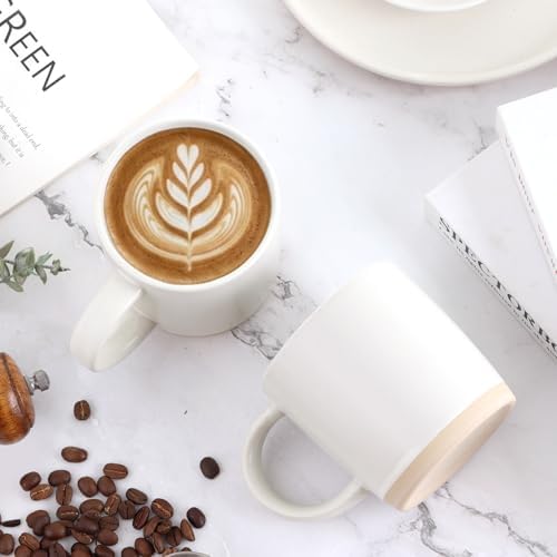 Coffee Mugs Set of 6, 14 oz Coffee Cups Ceramic, Ceramic Cup Set with