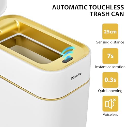 Pukomc 2.3 Gallon Automatic Sensor Trash Can