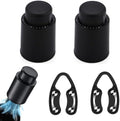 2 PACK Vacuum Wine Stopper with 2 PACK Wine Foil Cutter Tool, Wine