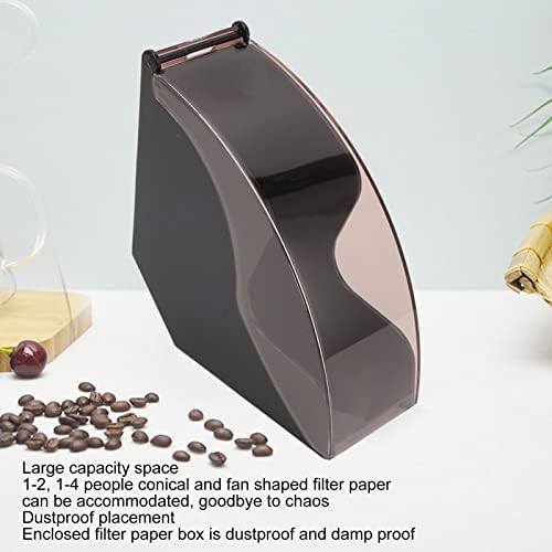 Coffee Filter Holder, Dustproof Plastic Coffee Filter Dispenser Coffee