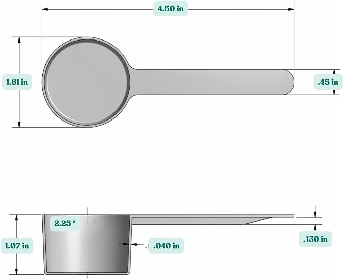 2 Tablespoon Long Handle Plastic Measuring Spoon - Image 2