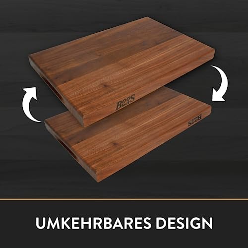 Boos Chop-N-Serve Walnut Chopping Board, 30.5 x 20 x 2.5 cm