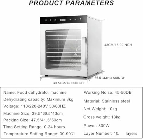 10-Tray Food Dryer