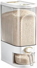 Sooyee Clear Rice Dispenser, Large Cereal Dispenser with Lid