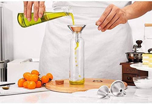 Small Funnels for Filling Bottles, 3 Pcs Stainless Steel Kitchen