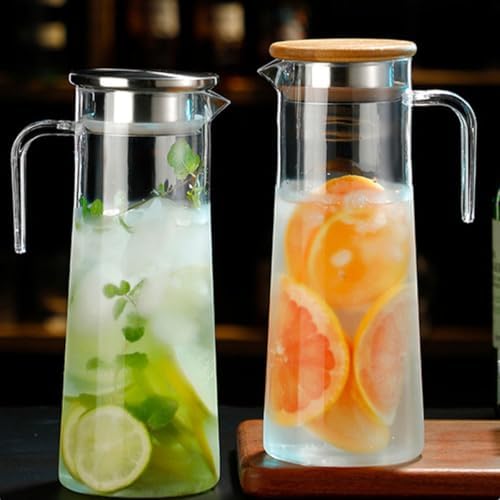 Acrylic Water Pitcher 1.2l with Lid for Milk and Wine