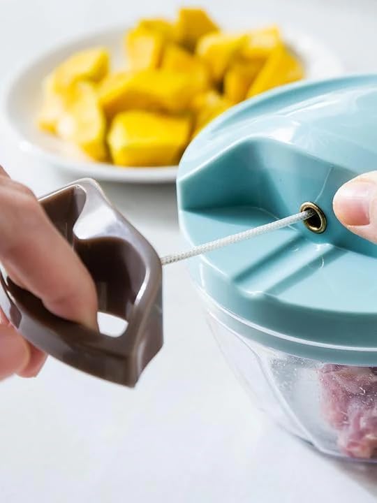 Manual Hand Pull String Vegetable Chopper | 1000ml Food Processor with