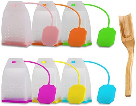 6 Pack Silicone Tea Infuser, Reusable Tea Bags Tea Strainer Filter Tea