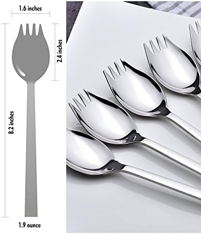 4-pack Stainless Steel Sporks for Everyday Use,Camping Hiking Heavy