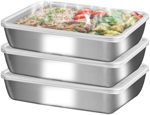 GIUOIDUO stainless steelFood Storage Containers setsstorage box with