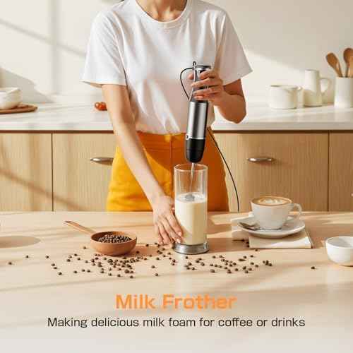Turelar Immersion Blender Handheld 3-in-1 Hand Blender Set 1100W Heavy