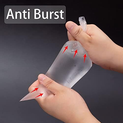200Pcs Piping Bags and Tips Set, 12 Inch Pastry Bags, Icing Bags