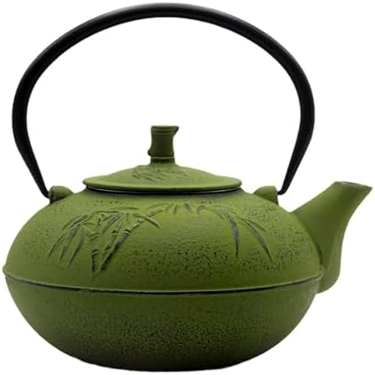 Cast Iron Tea Kettle with Infuser, 2500ml, Green