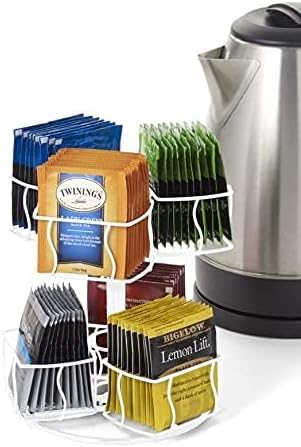 Nifty Tea Bag Spinning Carousel – 6 Compartments, Spins 360-Degrees, Lazy Susan - Image 6