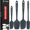 UpGood 4 Pcs Silicone Spatula Set, Grey