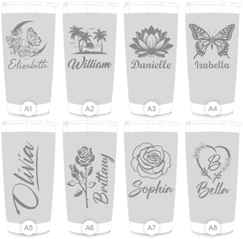 Personalized 20 oz Engraved Tumbler – Custom Name Stainless Steel