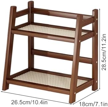 Cup Rack Organizer - Bar Counter Use Coffee Mug Holder, Two-Level