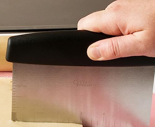 Dough Scraper: Professional Quality Heavy Duty Multi-Purpose Stainless