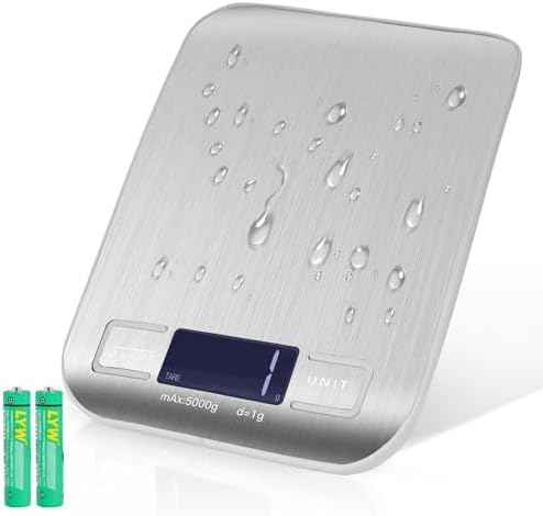 Food Scale, Digital Kitchen Scale for Kitchen 1g Precision, 11lb